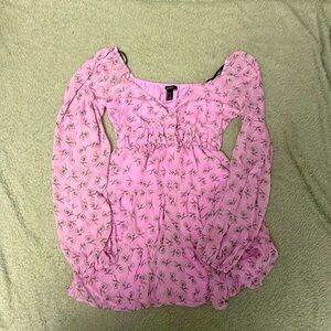 2 layers floral dress!!